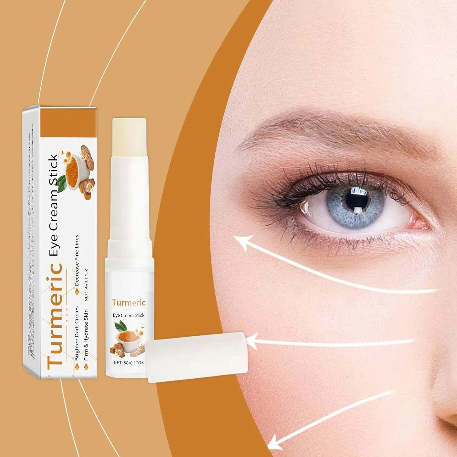 Набор 2 шт Eye Cream Stick с куркумой, 30 г Generisch — фото 2