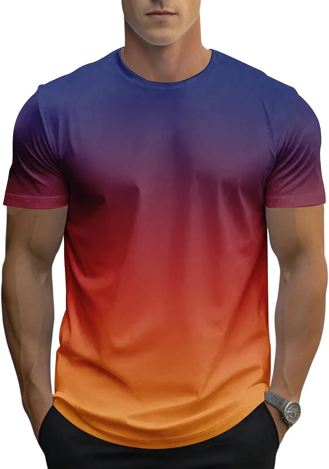 Мужская футболка с градиентом Hawaiian, Gradient Color14