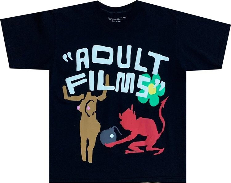 

Футболка Cactus Plant Flea Market Adult Films Tee 'Black', черный