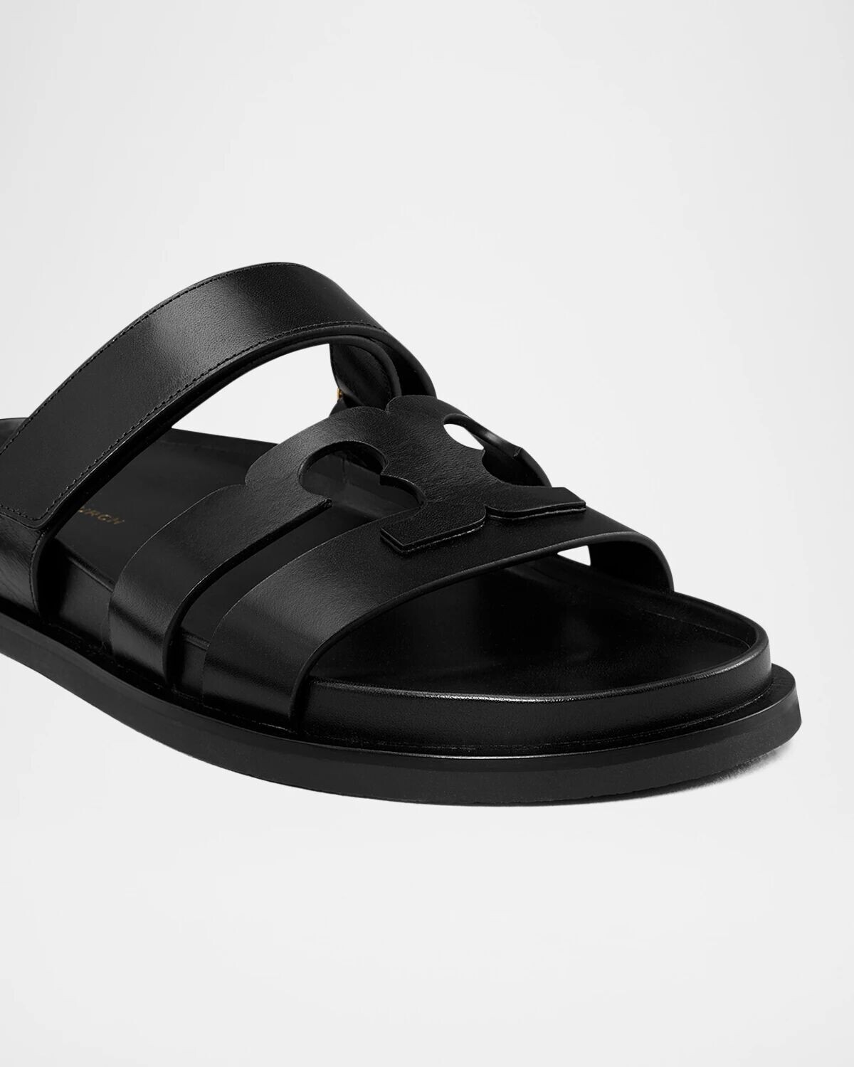 Кожаные спортивные сандалии-мюли Ines с тройным ремешком Tory Burch, цвет Perfect Black — фото 4