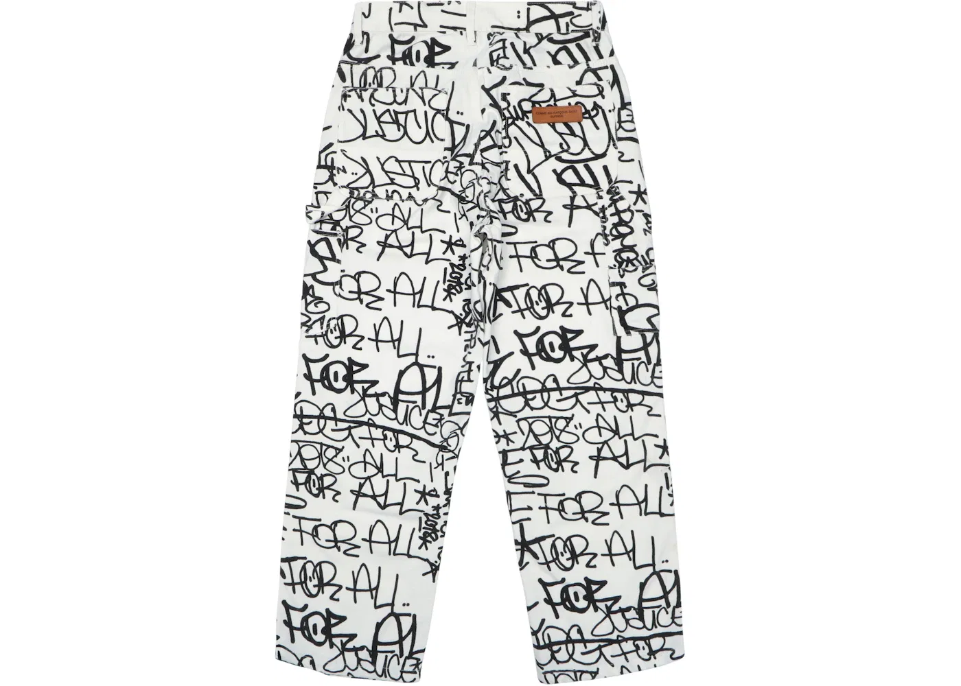 Мужские брюки-пайнтер из канваса Comme des Garçons SHIRT Supreme, White — фото 2