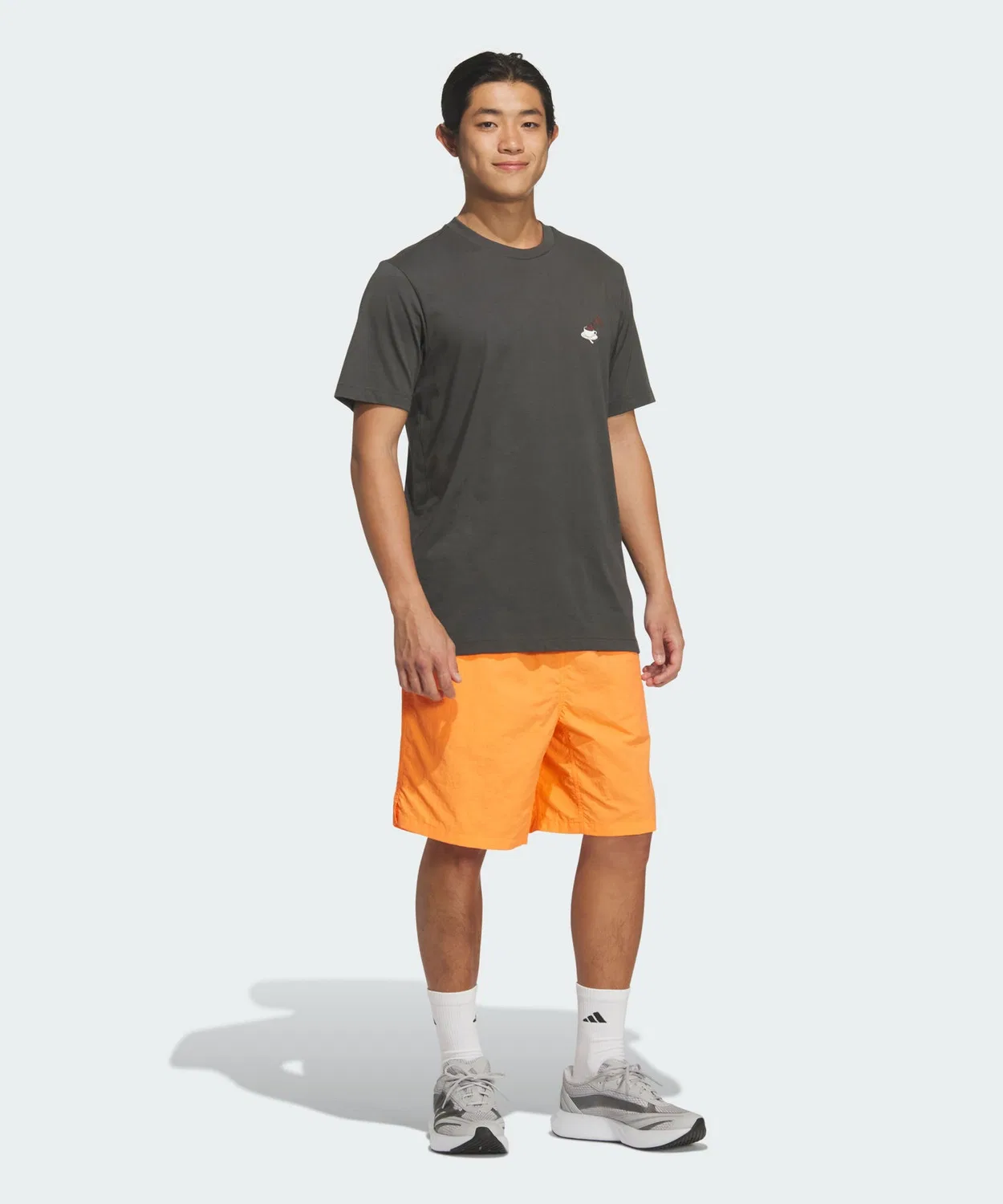 Мужские шорты свободного кроя с плетеным узором, Adidas, Orange — фото 3
