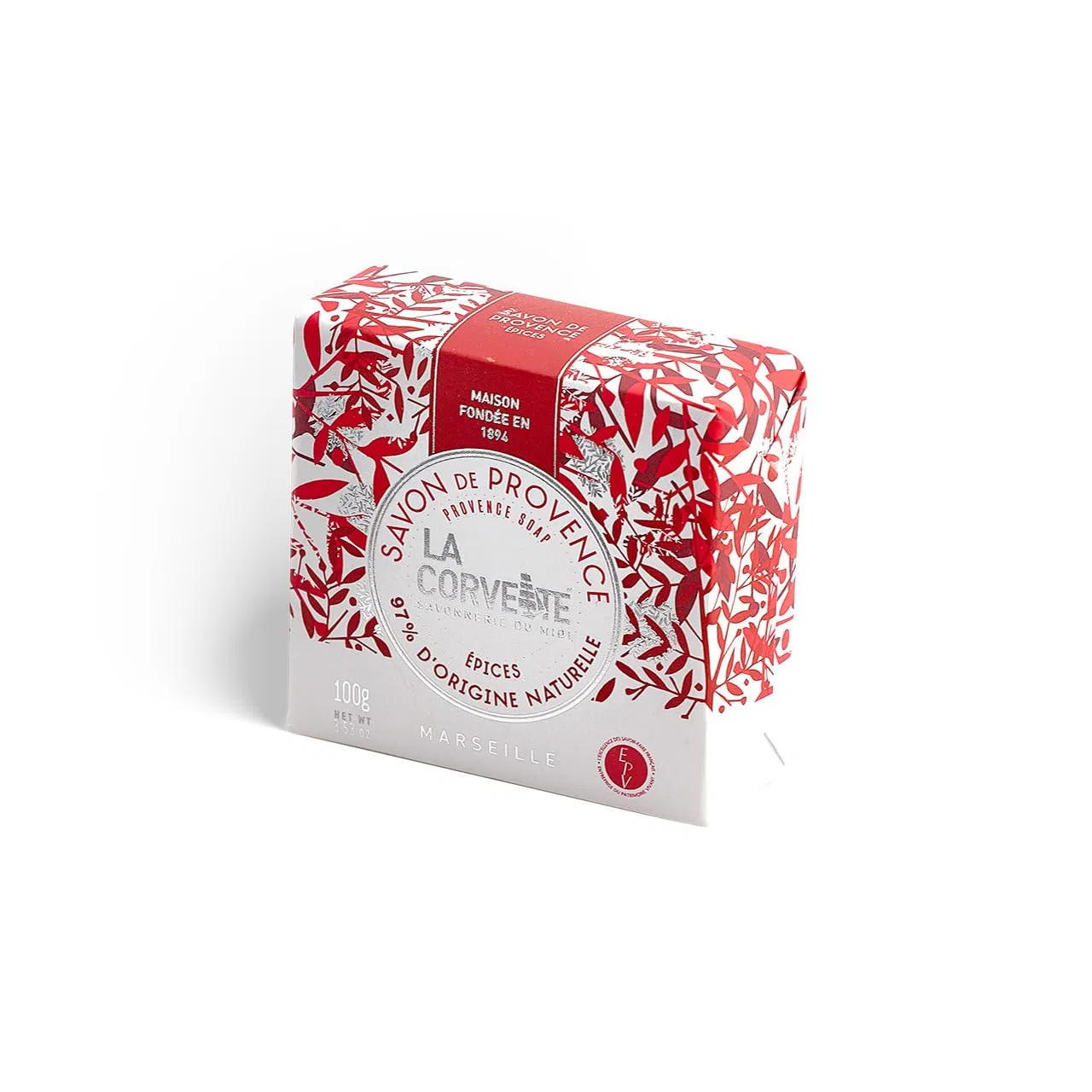 Твердое мыло Christmas Spices, La Corvette, 100 г, Белый