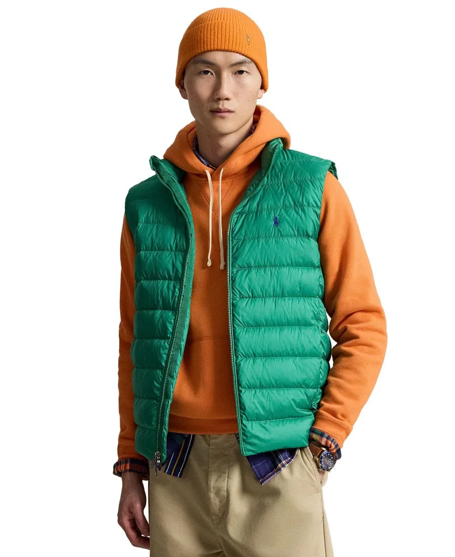 Мужской жилет The Colden Packable с наполнением из пуха Polo Ralph Lauren, Erin Green