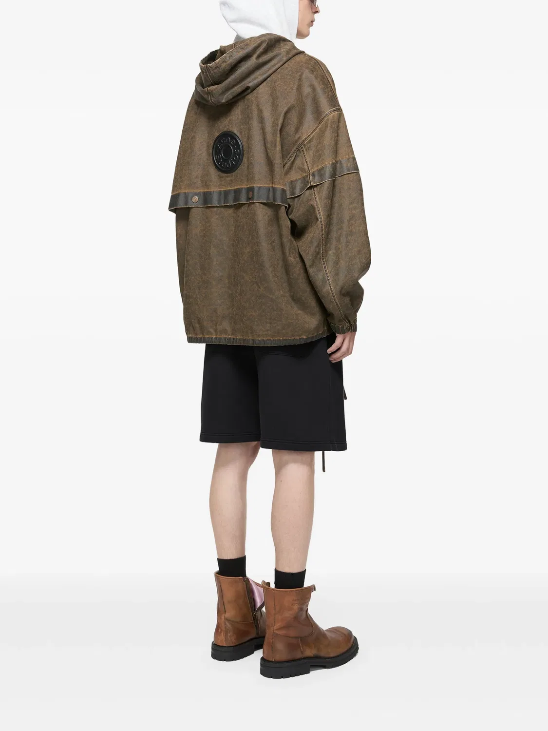 Шорты из флиса Acne Studios, черный — фото 2