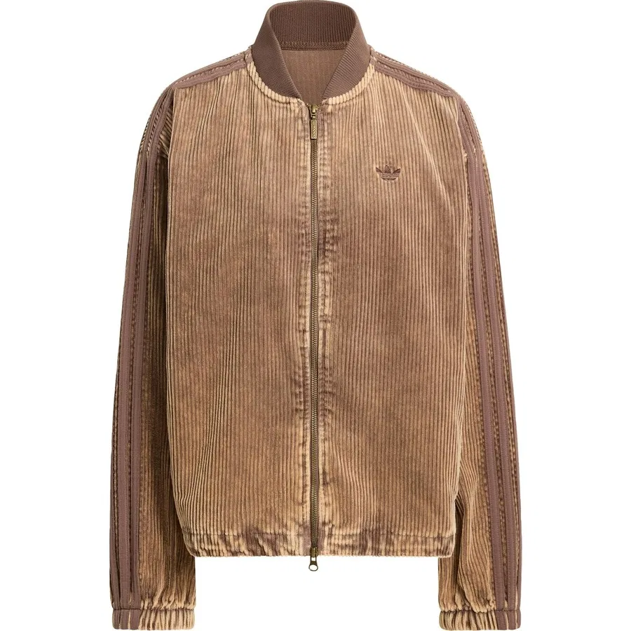 Куртка из вельвета с длинным рукавом adidas Originals Corduroy SST, Коричневый — фото 3