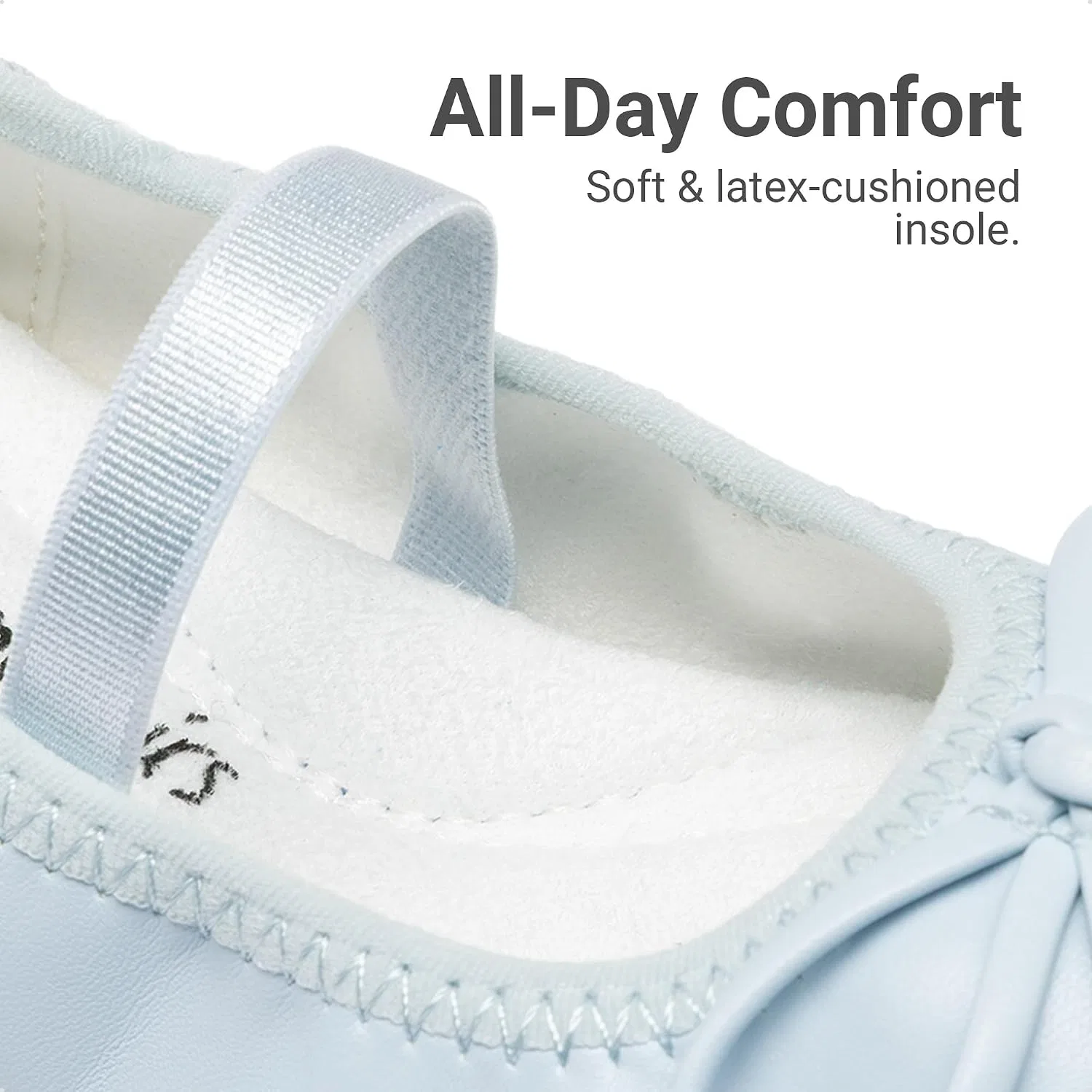 Детские балетки Мэри Джейн для девочек DREAM PAIRS, Light Blue — фото 4