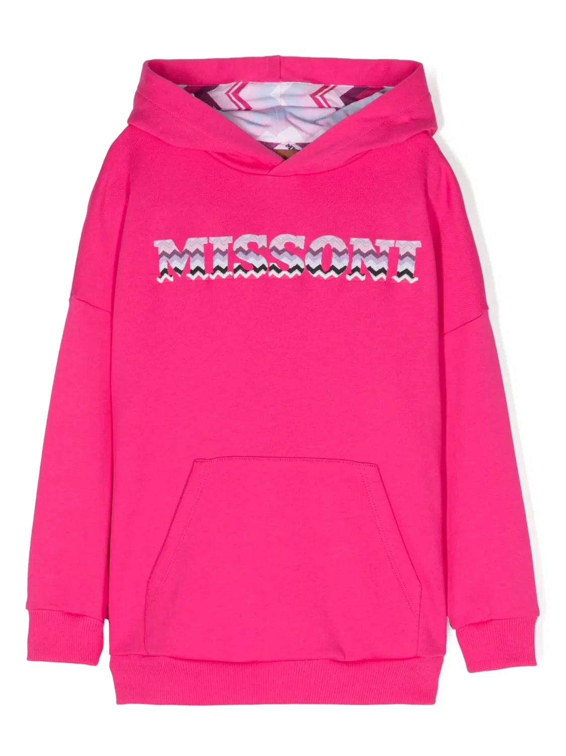 Худи с логотипом Missoni, фуксия/многоцветный