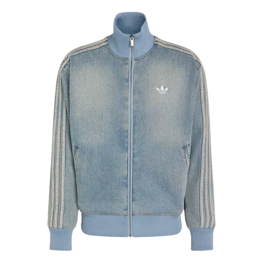 Мужская куртка Firebird Adicolor Denim Track Top Asia Sizing 'Worn Blue Denim' adidas, Worn Blue Denim