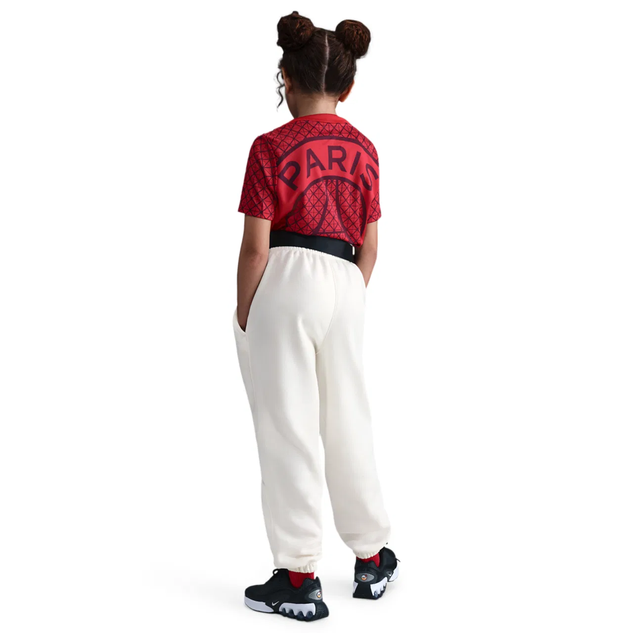 Детские спортивные брюки Nike NSW Club LBR Oversized Fleece Pants, цвет Soft Pearl/Soft Pearl — фото 4