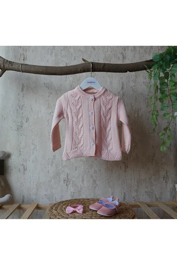 Детский кардиган для девочек хлопковый Butik, Pink
