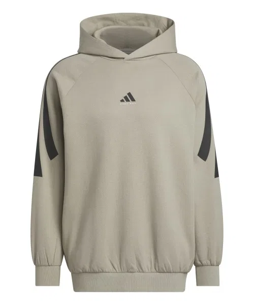 Мужское худи свободного кроя с длинным рукавомAdidas Basketball Spacer Hoody, Red — фото 2