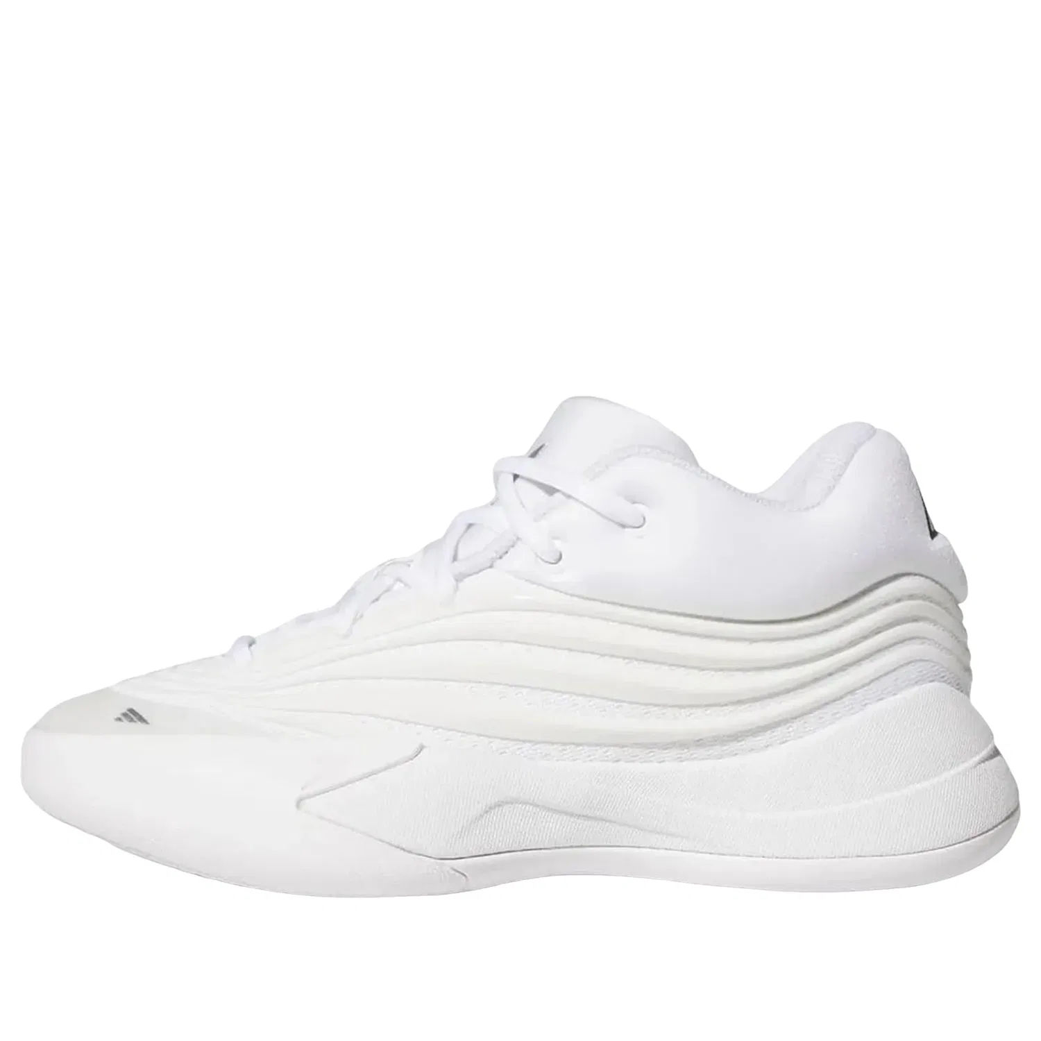 Детские кроссовки для баскетбола с шнуровкой Dame 10 Adidas, белый