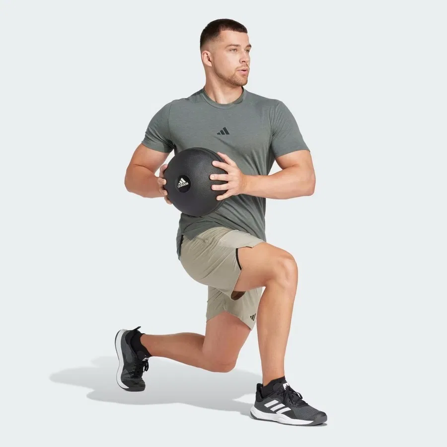 Шорты спортивные с принтом Designed For Training adidas, Серый — фото 3
