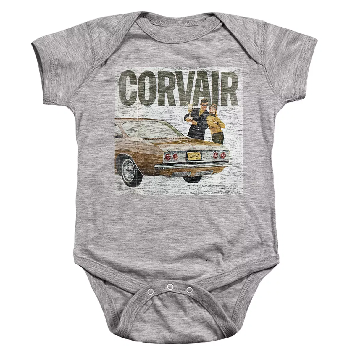 Детское боди для девочек хлопковое Chevrolet Athletic Heather