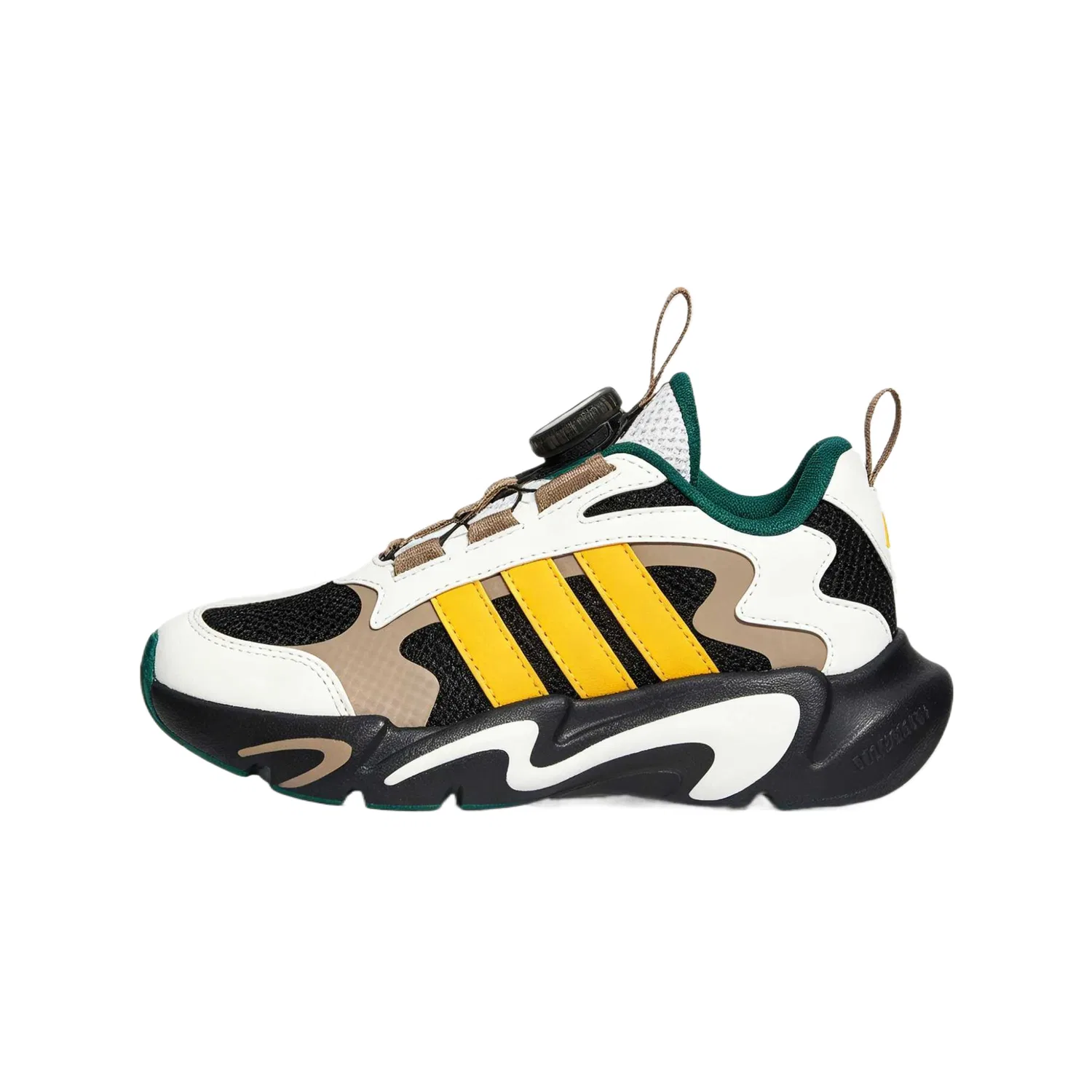 Детские кроссовки для бега Adidas, Bright White/Black/Pink Brown