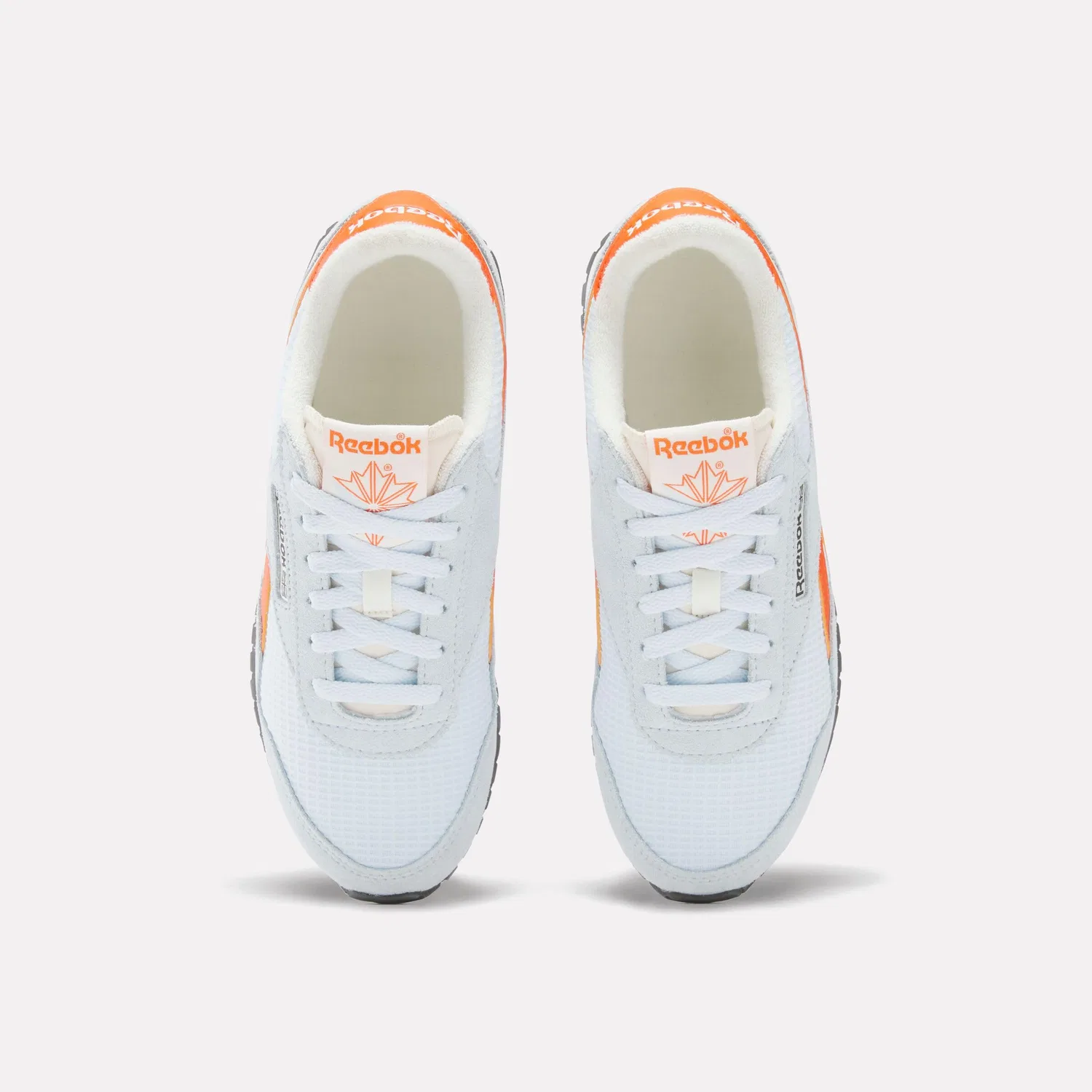Детские кроссовки для девочек Reebok Classic AZ, Glass Blue Glass Blue Pump Orange — фото 4