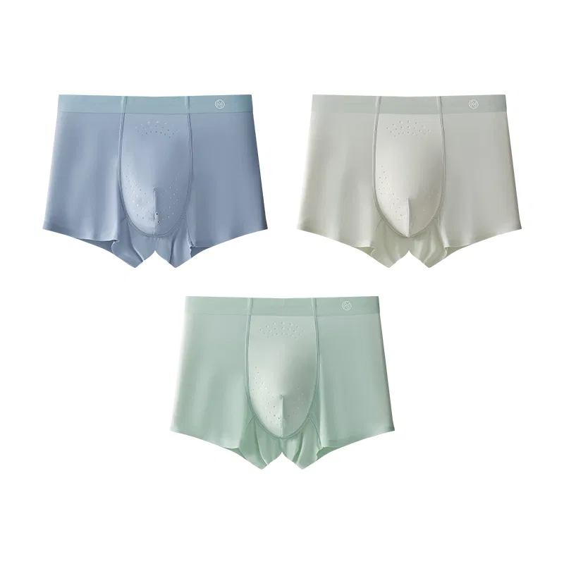 Детские трусы для подростков, комплект из 3 штук, Light Blue Light Gray Aqua Green, MIIOW