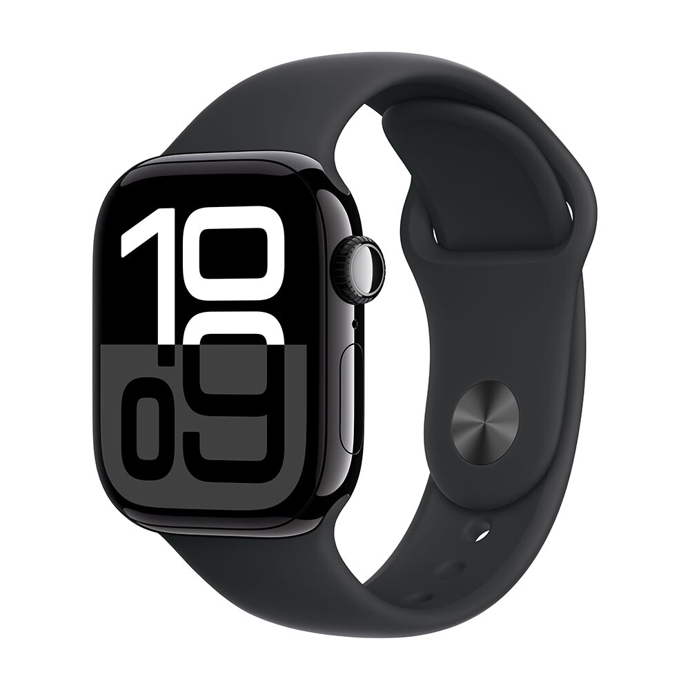 

Умные часы Apple Watch Series 10 (GPS), 42мм, Jet Black Aluminum Case/Black Sport Band - M/L, Черный, Умные часы Apple Watch Series 10 (GPS), 42мм, Jet Black Aluminum Case/Black Sport Band - M/L