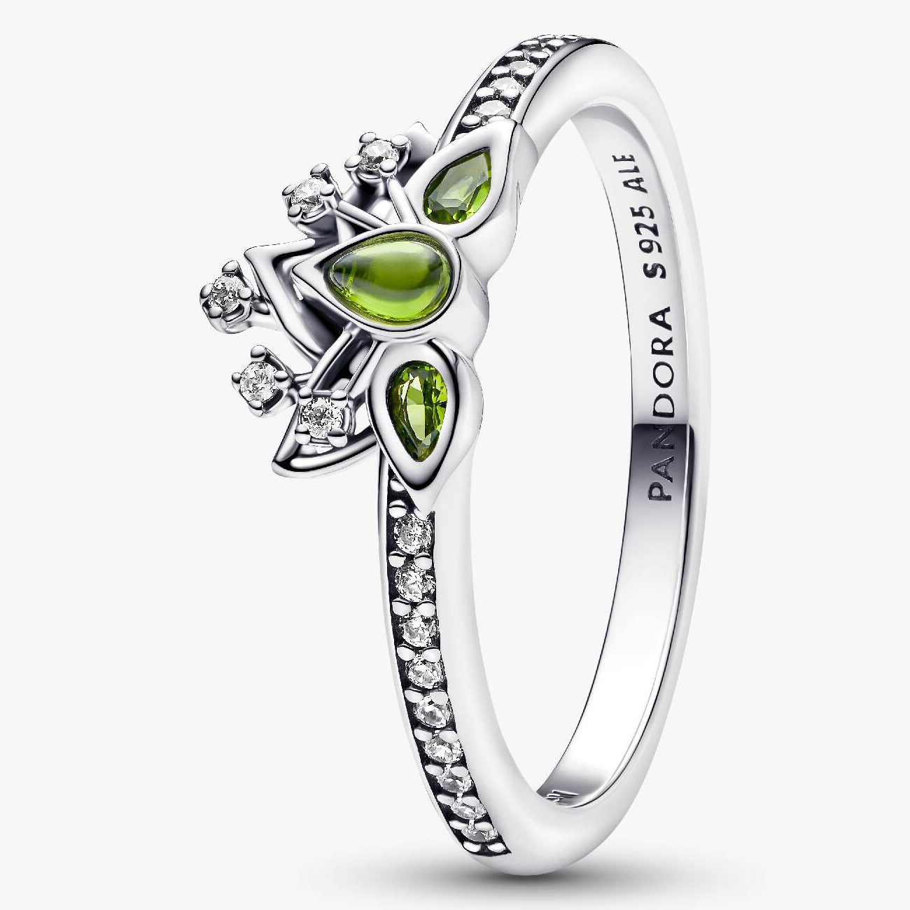 

Кольцо Pandora Disney Princess Tiana Tiara, серебро, Зеленый, Кольцо Pandora Disney Princess Tiana Tiara, серебро