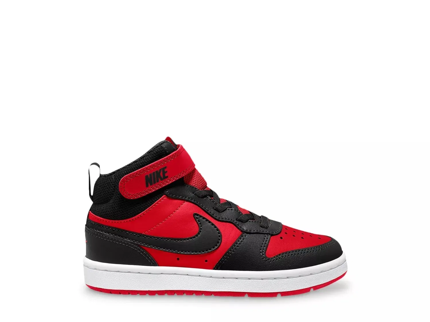 Кроссовки высокие Nike Court Borough Mid 2, черно-красные