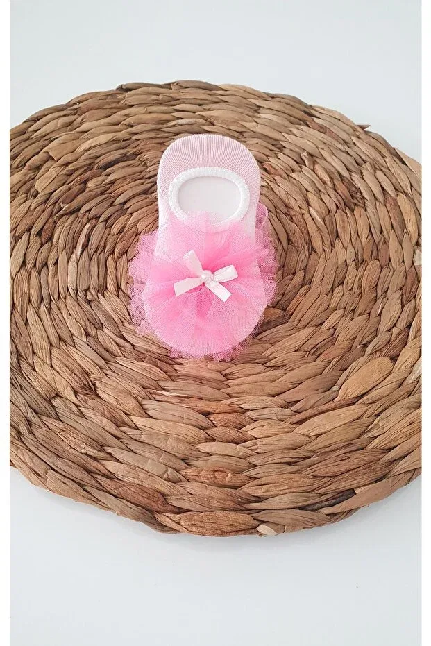 Детские носки для девочек с жемчугом Tutu ballerina baby socks Jwjiwal, Pink