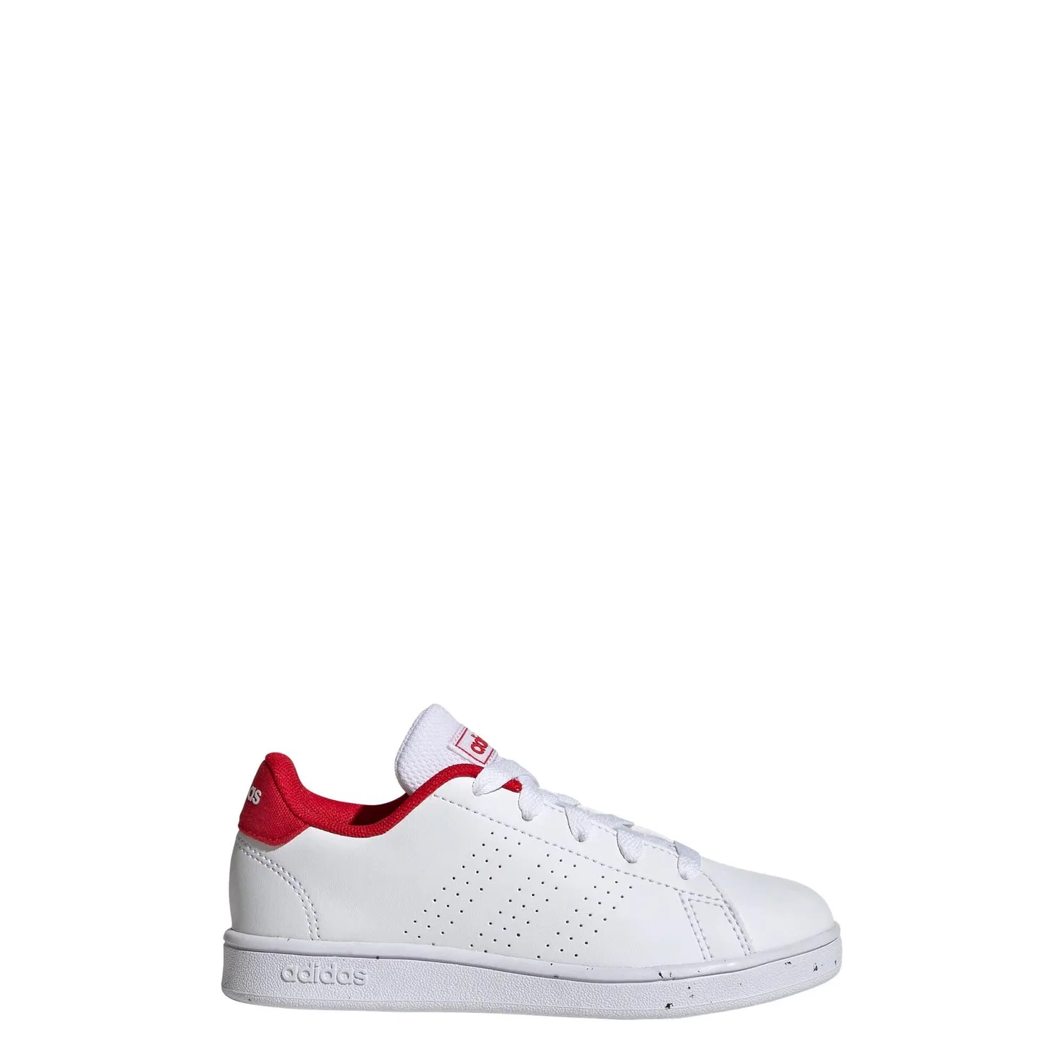 Детские кроссовки с закрытой пяткой Advantage Lifestyle Court Lace Adidas, Weiss Scharlachrot