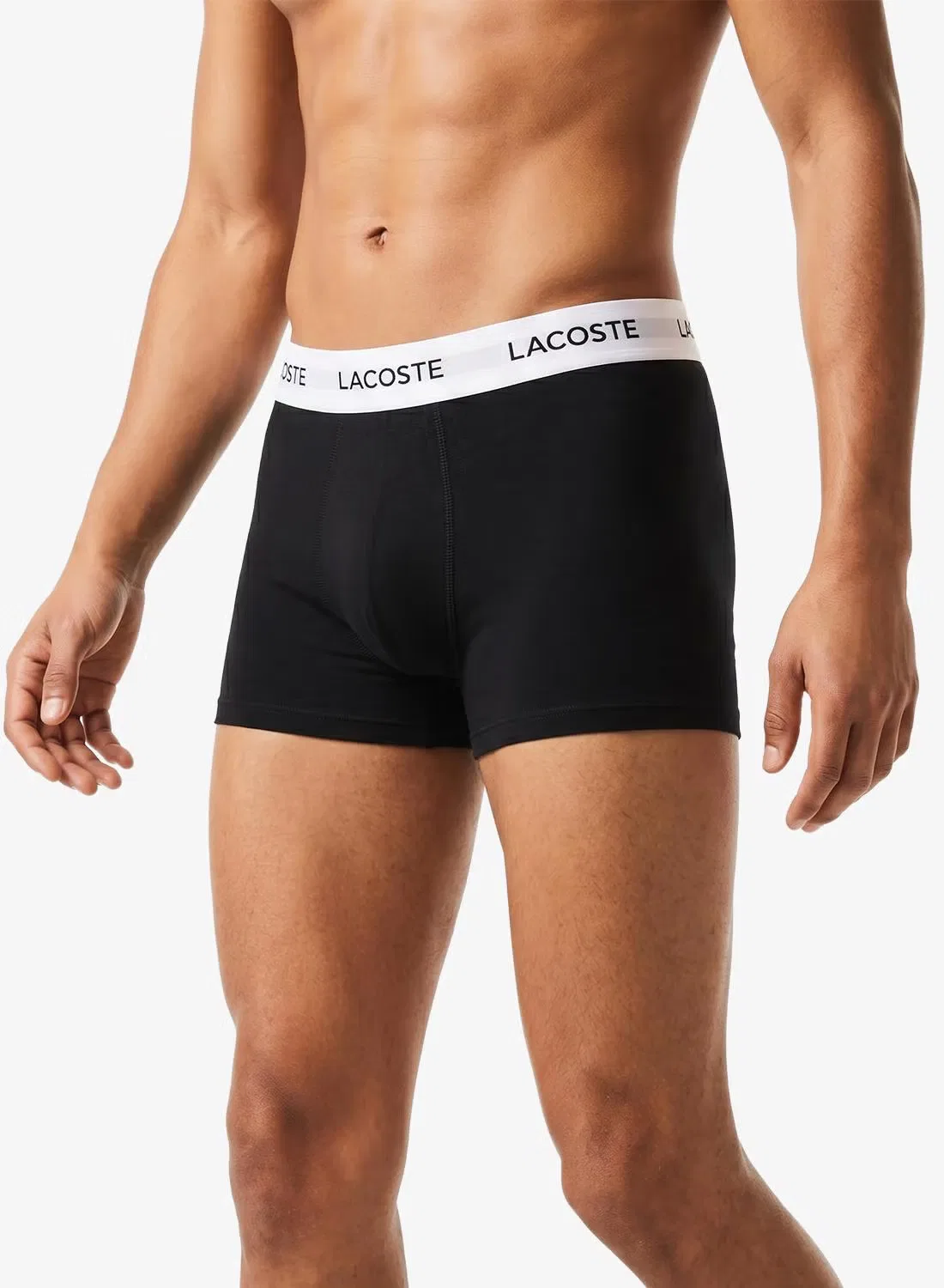 Трусы-боксеры эластичные хлопковые комплект из 3 штук Lacoste, синий — фото 3