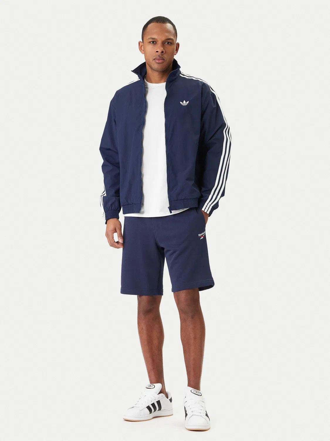 Мужская толстовка стандартного кроя Firebird Adidas, темно-синий — фото 2