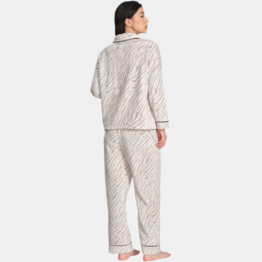 Комплект пижамы Victoria's Secret Plumping Soft And Fitting Warmth Instantly, серый/зебра — фото 4