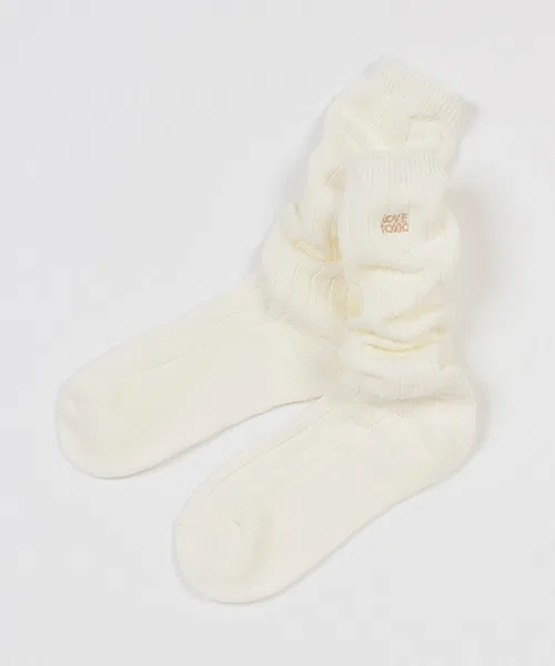 Детские носки с логотипом, модель Color Loose Socks LOVETOXIC, Off White