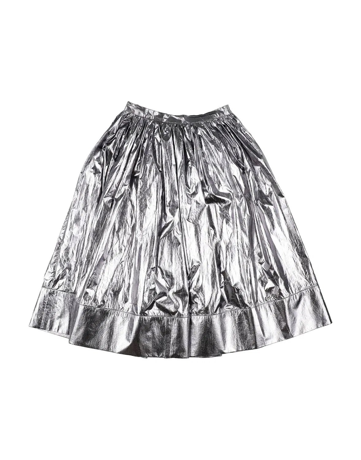 Детская юбка из плащевки Silver Unlabel, серебряный — фото 2