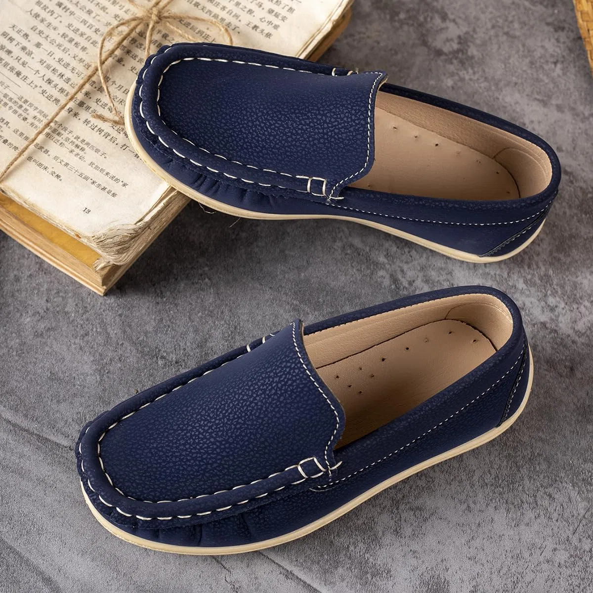 Детские туфли-лоферы Penny Loafer Auhoho, Deep Blue — фото 4