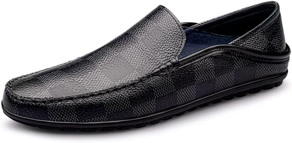 Лоферы Leather Anti-Slip, модель Driving Moccasins, черный ZUZALA — фото 3