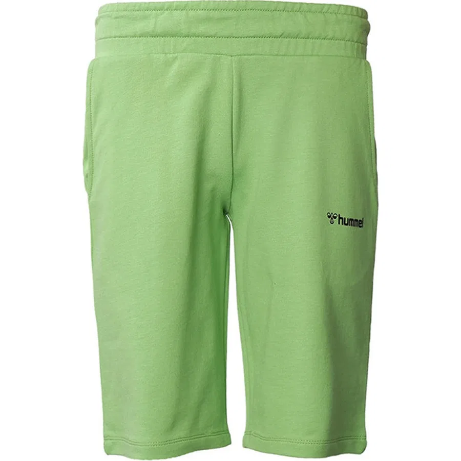 Детские спортивные шорты с принтом Regular Fit Hummel, Зеленый — фото 4