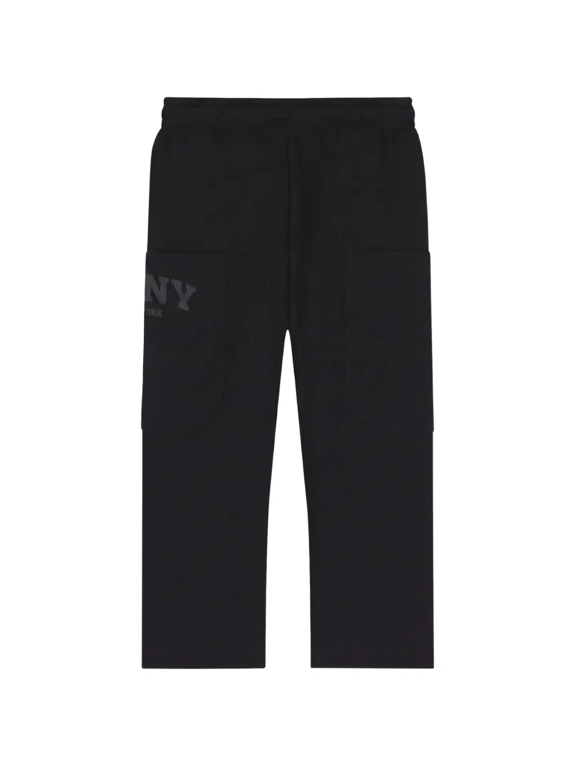Брюки с принтом логотипа черного цвета DKNY, черный — фото 2