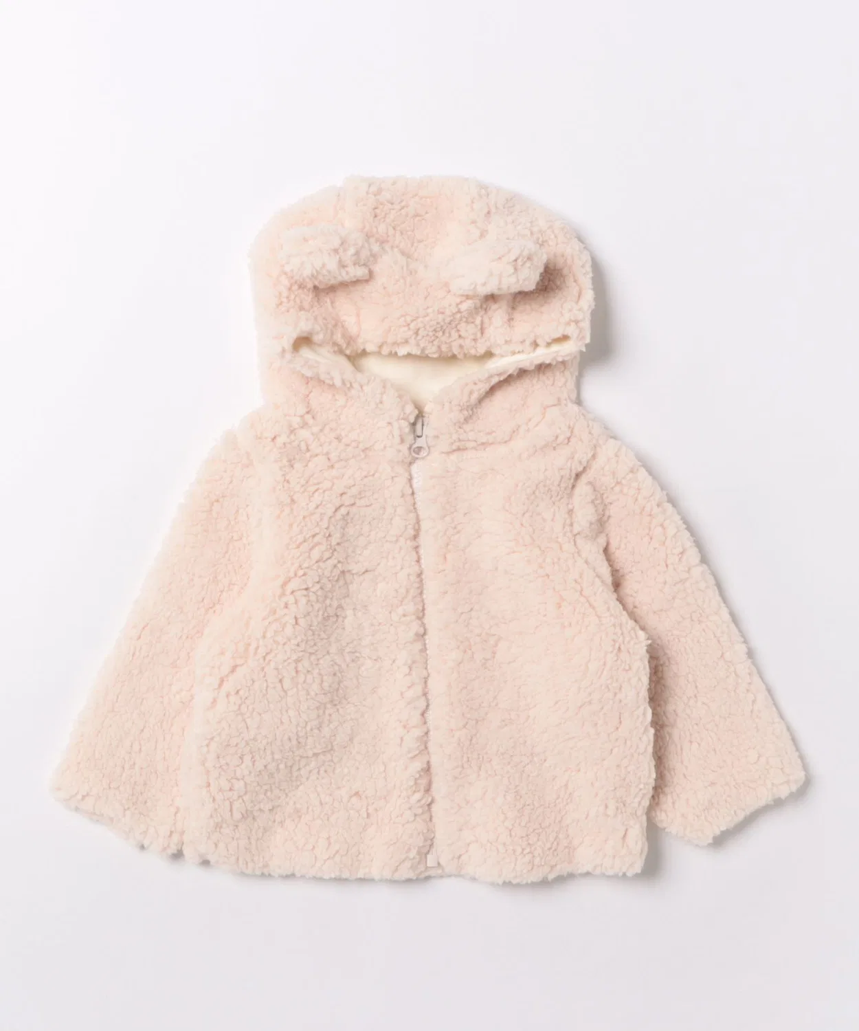 Детская куртка-мишка с капюшоном, на молнии, средняя длина, Bear Jacket NO WAY, Pink