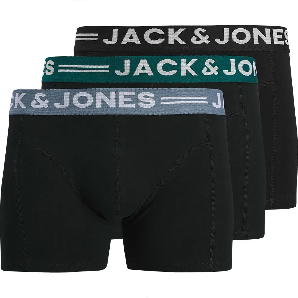 Комплект боксеров Sense 3 шт Jack & Jones, черный