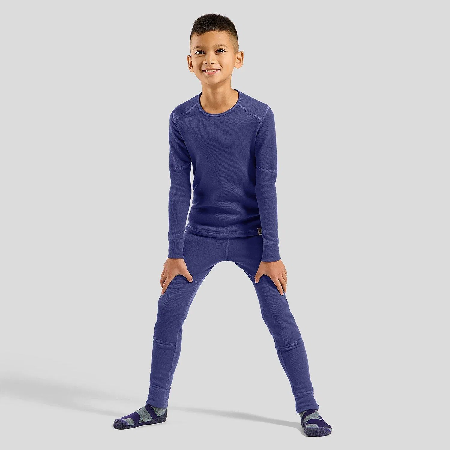 Детский термобелье верх Active X-Warm Kids Odlo, Blau — фото 3