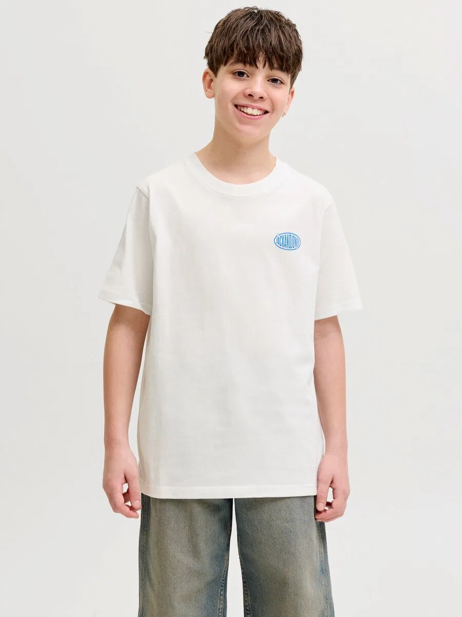 Детская футболка 'JJLegacy' белого цвета Jack & Jones Junior — фото 4