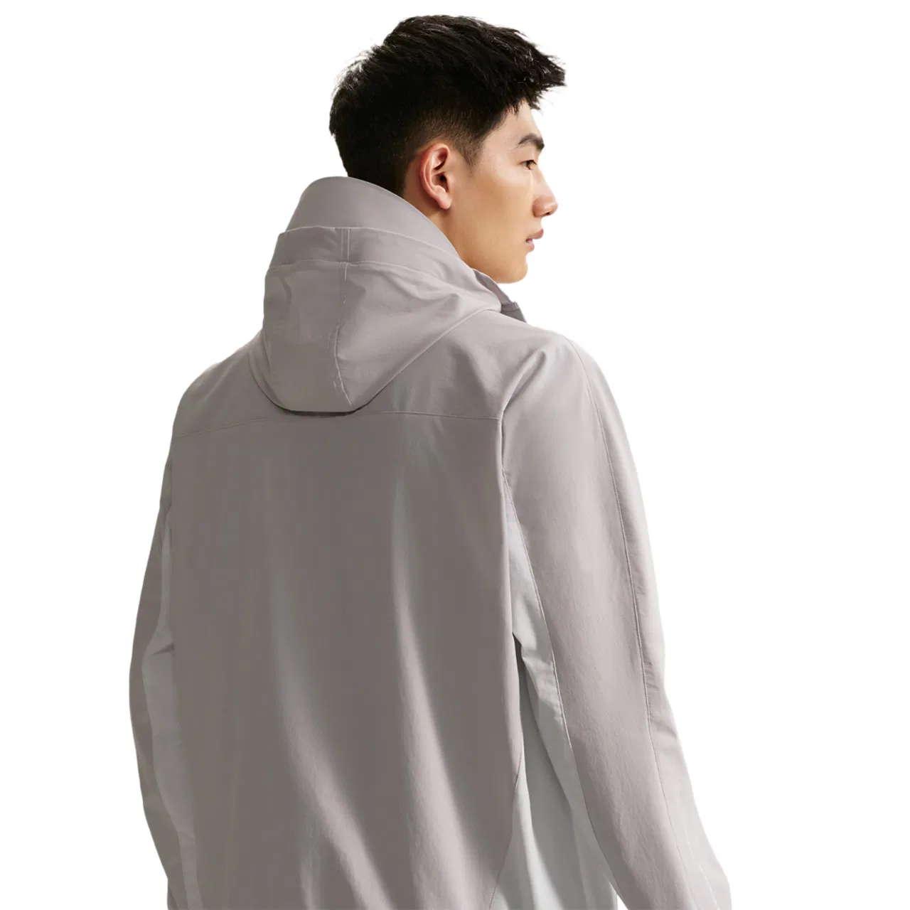 Мужская куртка с капюшоном, Dri-FIT, Tech Helios, Nike, Off White/Black/Grey Fog — фото 2
