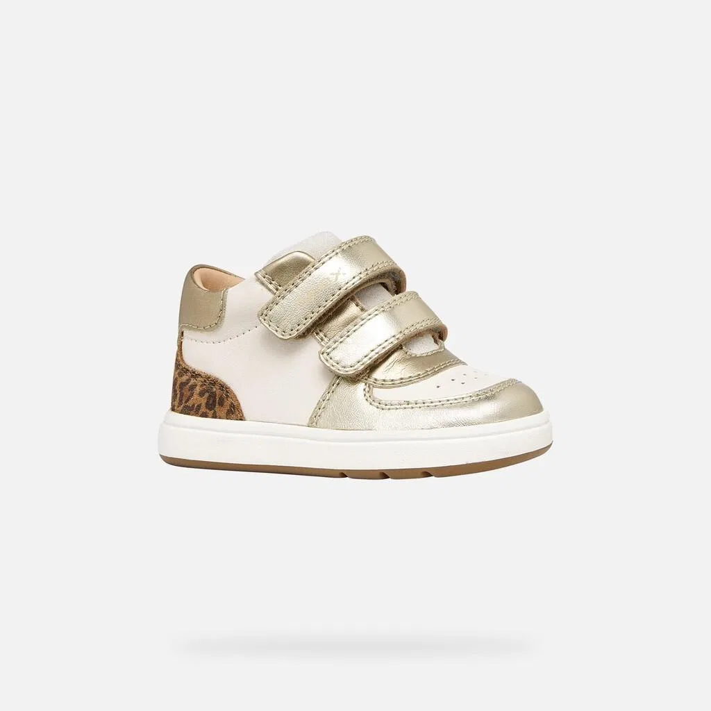 Детские кроссовки Geox Biglia, Creamfarben Gold — фото 3