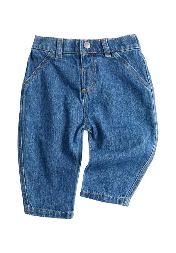 Джинсы хлопок Horseshoe straight leg jeans Marks & Spencer, denim, деним