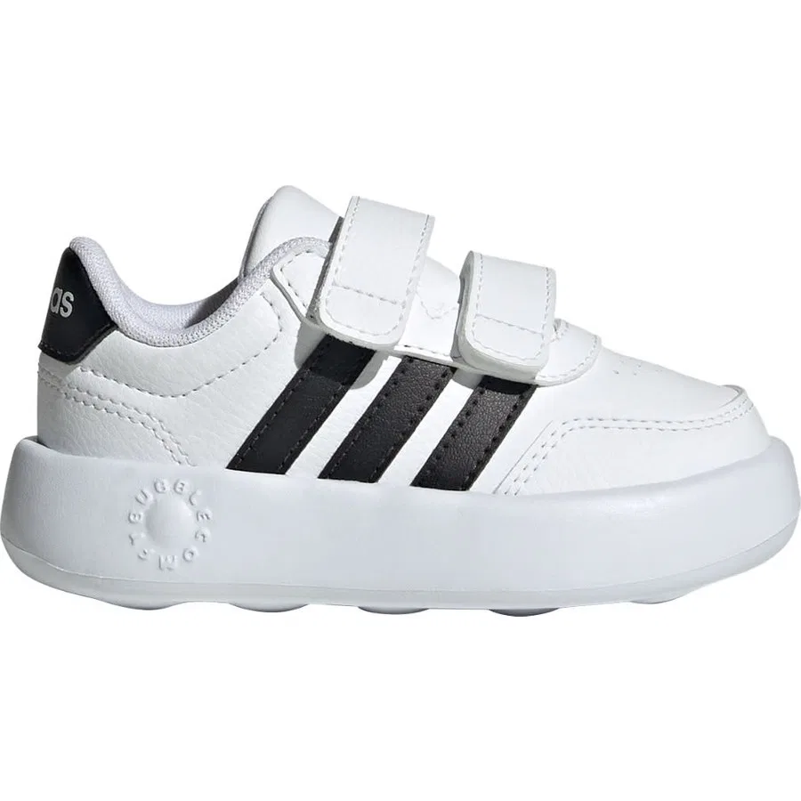 Детские кроссовки с застежкой-липучкой Breaknet 3.0 adidas, Бело-черный