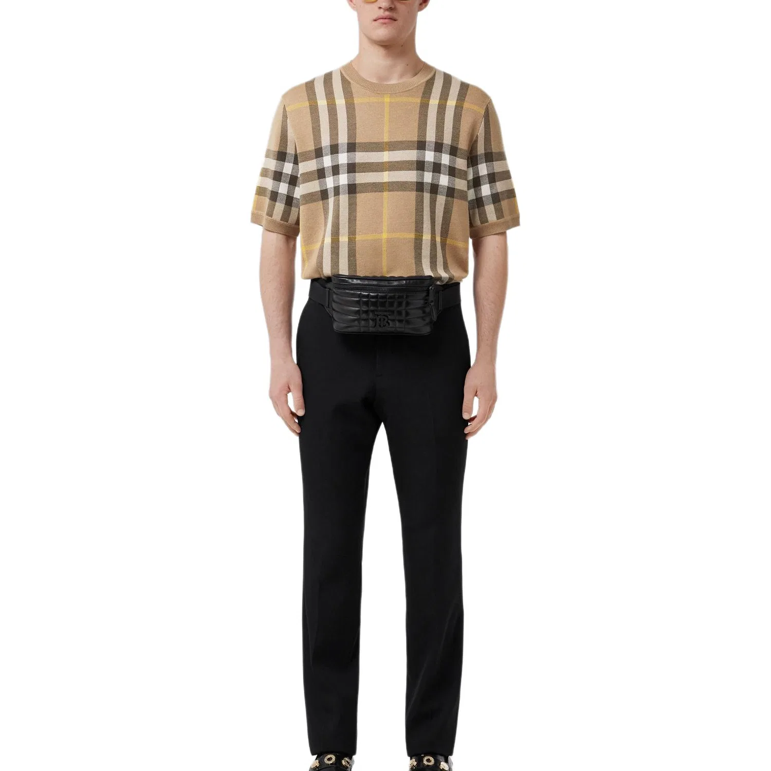 Мужской свитер с принтом Vintage Check Knitted Burberry, Truffle — фото 3