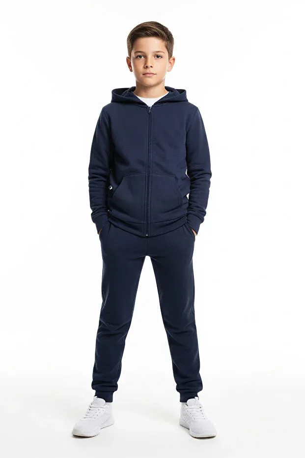 Детский спортивный костюм для мальчиков с капюшоном Ya Ko Kids, Navy Blue