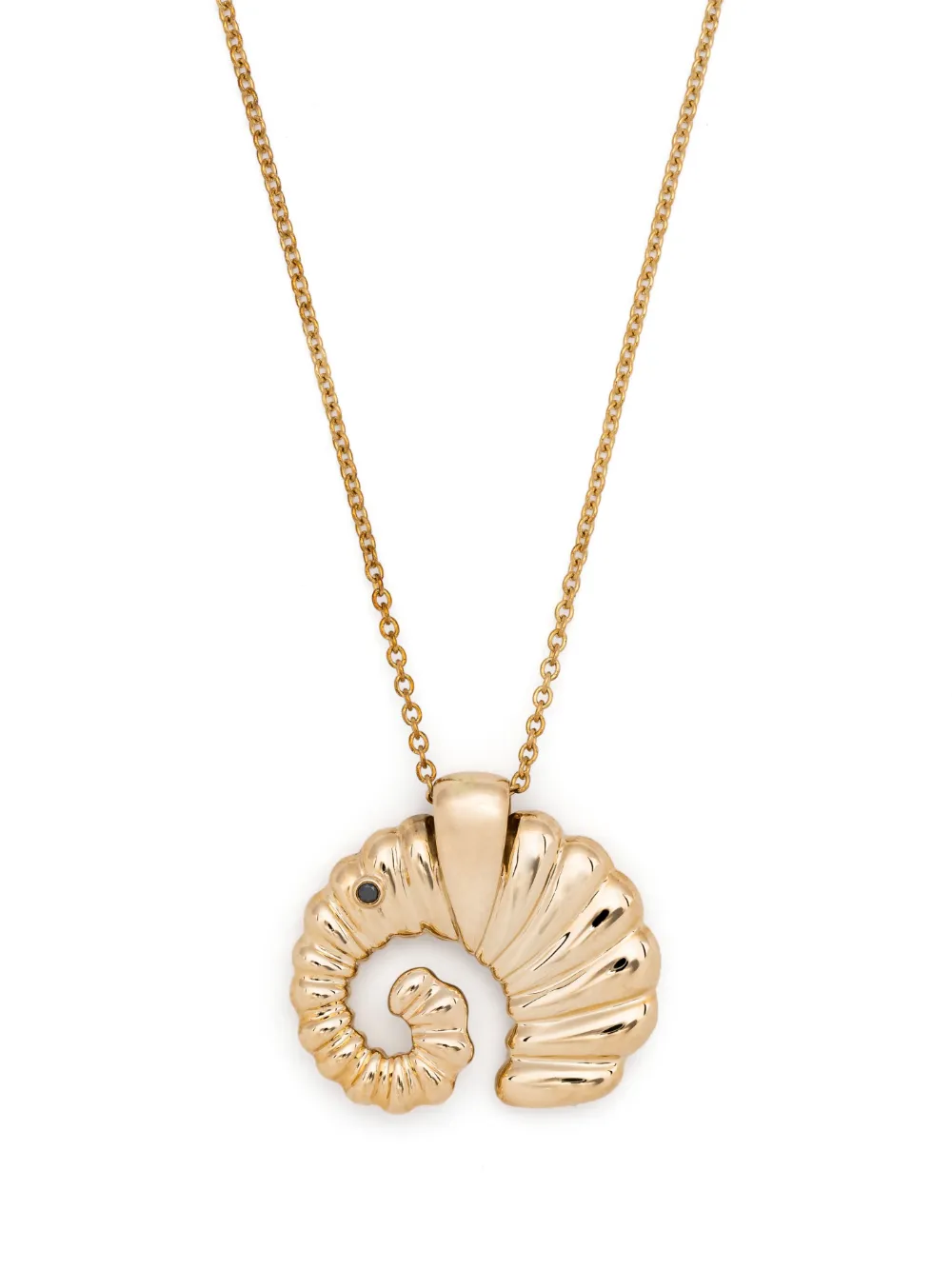 

Колье Elephant Coquillage из желтого золота с подвеской Yvonne Léon, золотой