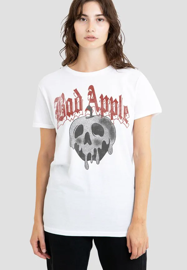 

Футболка с принтом черепа и яблока snow bad apple Disney, White, Белый, Футболка с принтом черепа и яблока snow bad apple Disney, White