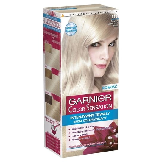 

Краска кремовая, 111 Серебро супер светлый блондин Garnier, Color Sensation