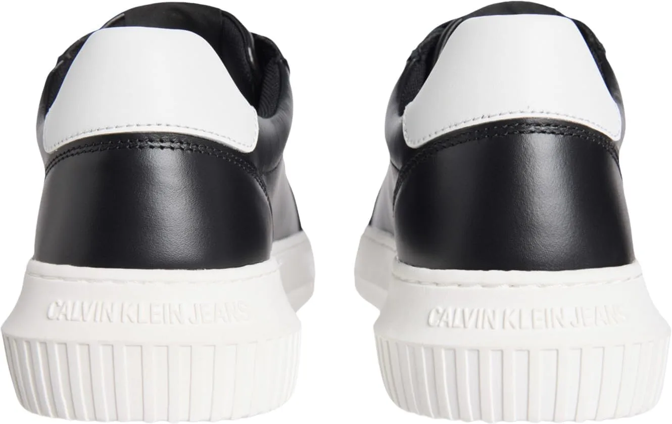 Calvin Klein Herren Кроссовки с чашечной подошвой Chunky Mono из Leder, ярко-белый/черный — фото 2